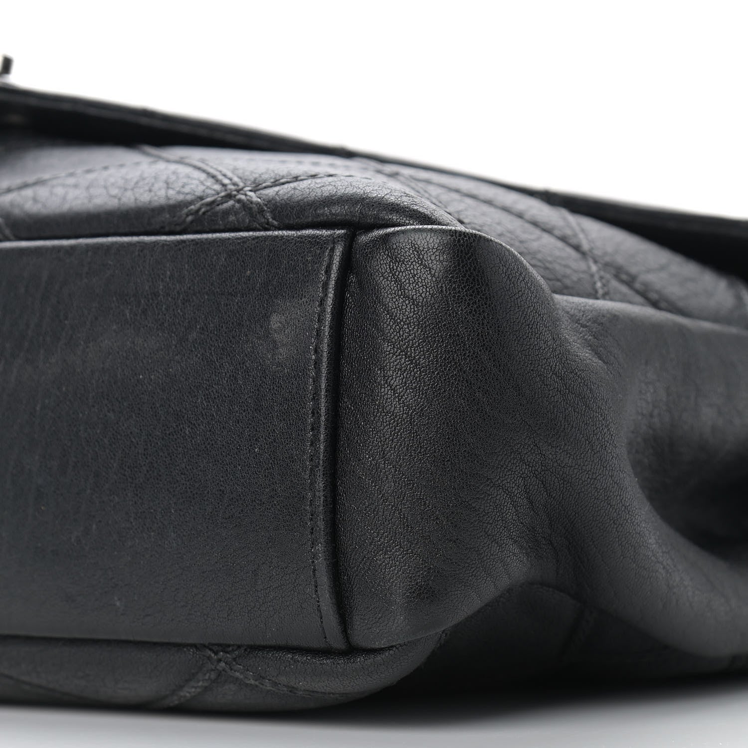 Saint Laurent Calfskin Diamond Quilted Monogram Large College Bag Black 10 of 14