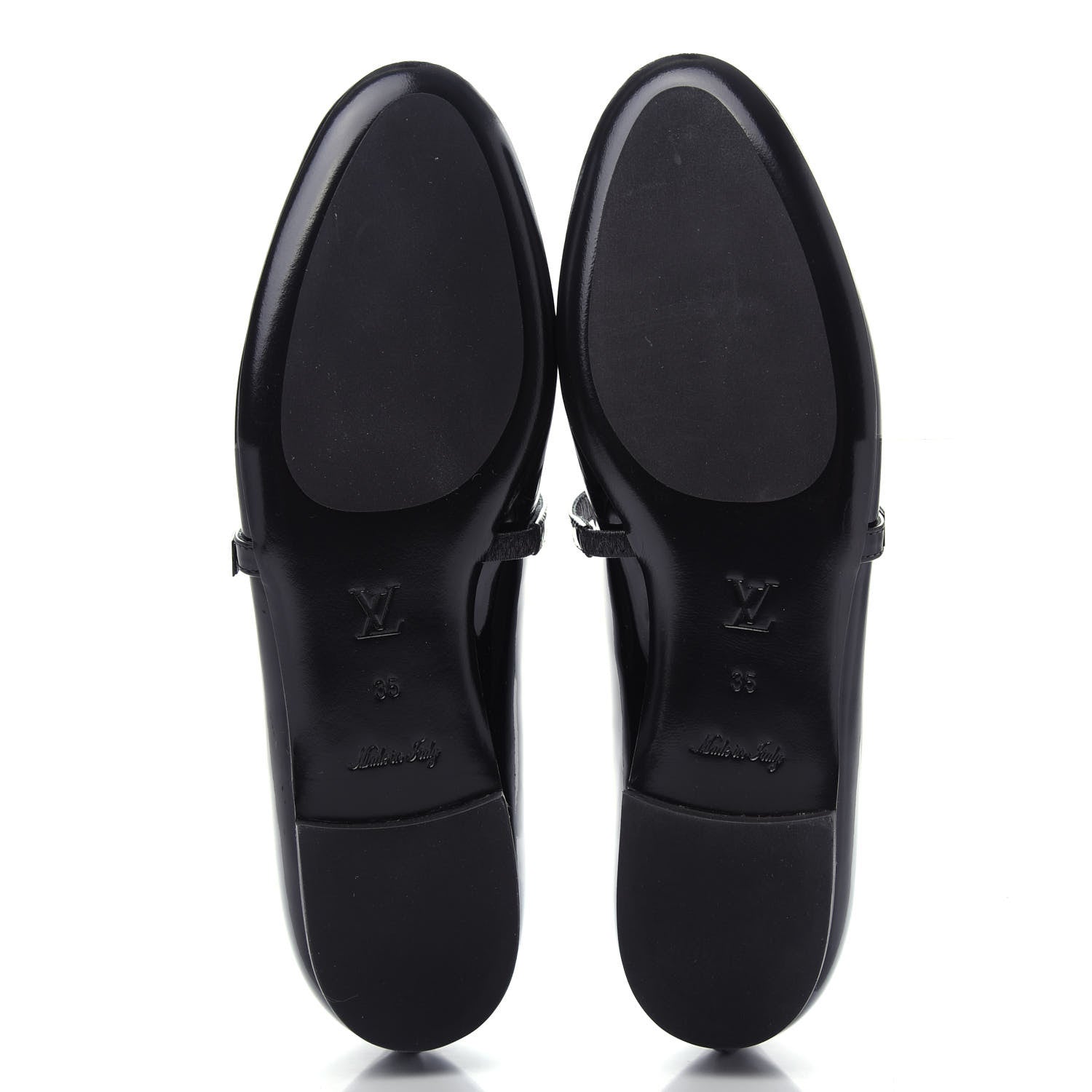 Louis Vuitton Patent Uniformes Ballet Flats 35 Black 6 of 10