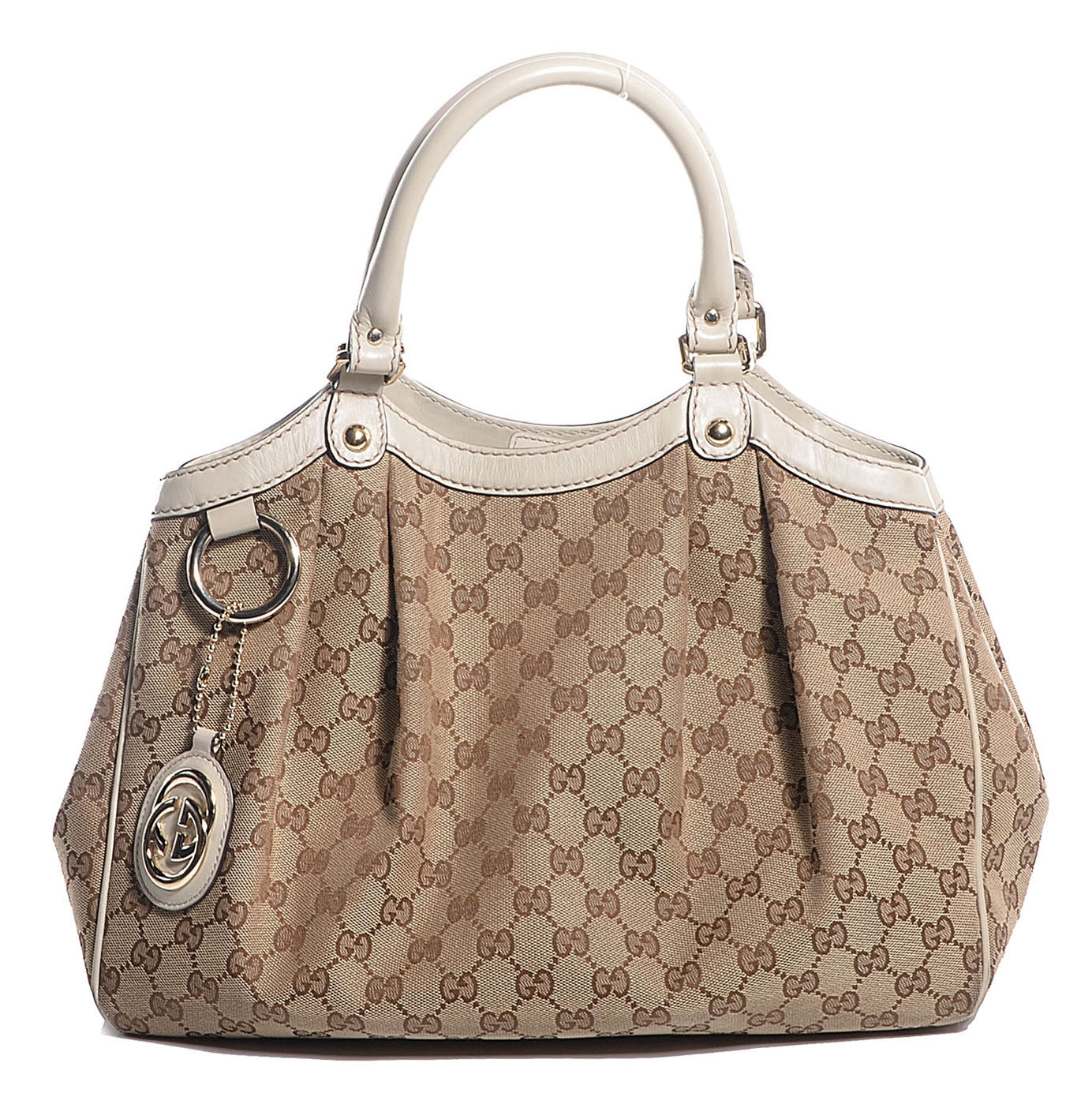 Monogram Medium Sukey Tote Off White