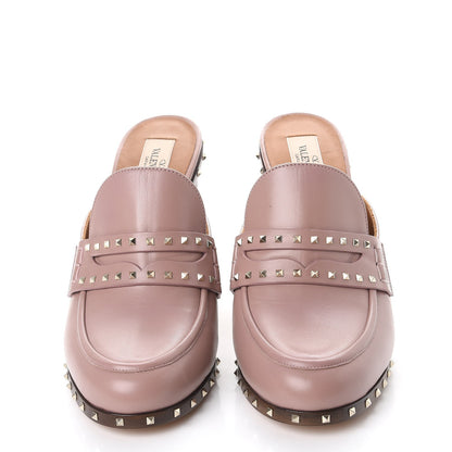 Valentino Garavani Nappa Soul Rockstud High Heel Mules 40 Lipstick 2 of 9