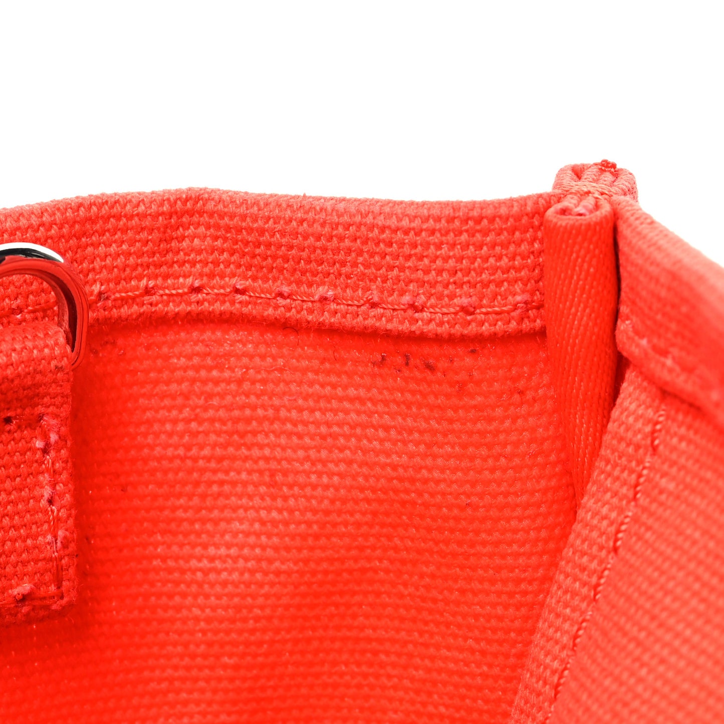 Cotton Canvas Mini The Traveler Tote Bag Red