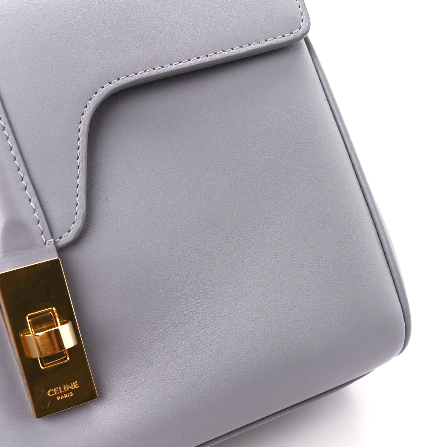Celine Smooth Calfskin Teen Soft 16 Shoulder Bag Light Grey 15 of 15