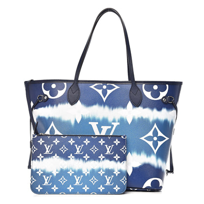 Louis Vuitton Monogram Escale Neverfull MM Blue 1 of 12