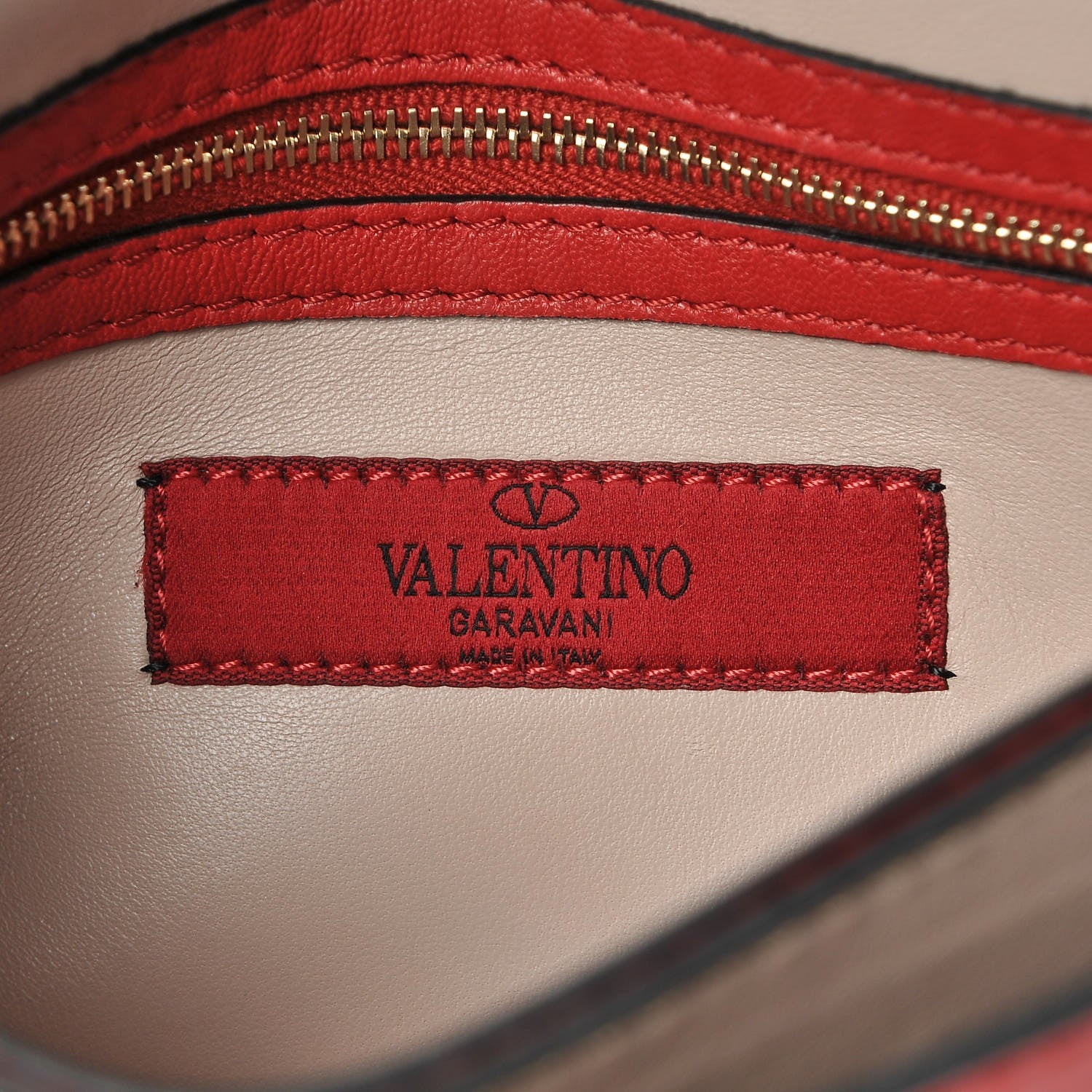 Valentino Garavani Nappa Rockstud Wristlet Clutch Rosso Valentino 6 of 9