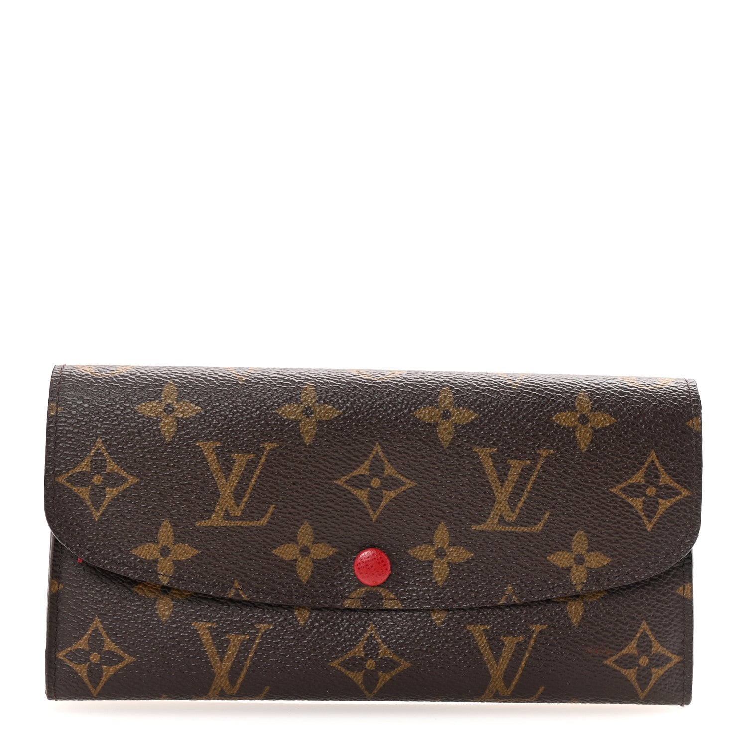 Louis Vuitton Monogram Emilie Wallet Red 1 of 7