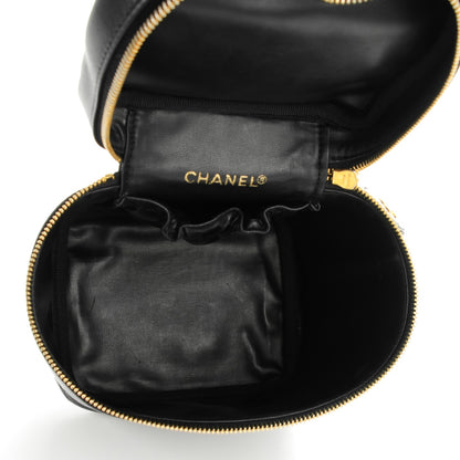 Chanel Lambskin Vanity Cosmetic Case Black 4 of 7