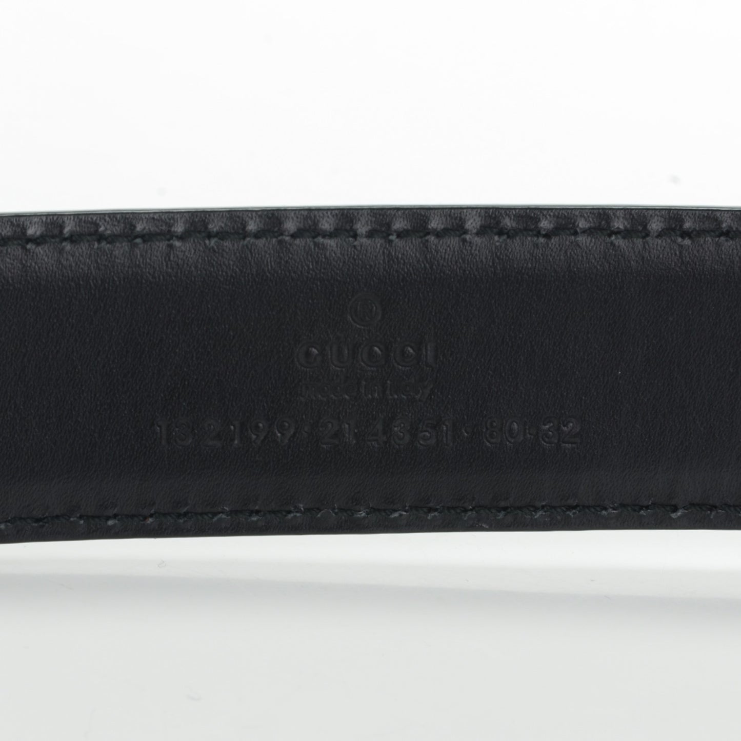 Pebbled Calfskin Belt 80 32 Black