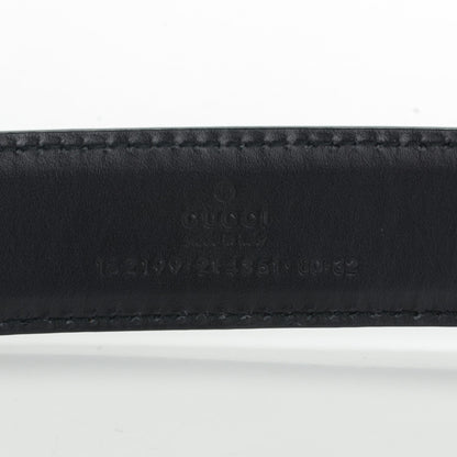 Gucci Pebbled Calfskin Belt 80 32 Black 4 of 7