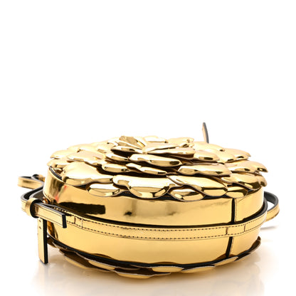 Valentino Garavani Metallic Nappa Atelier 03 Rose Edition Round Crossbody Bag Antique Brass 4 of 9
