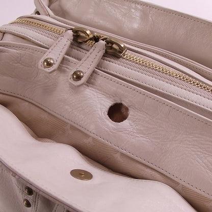 Louis Vuitton Lambskin Riveting Ecru 7 of 10