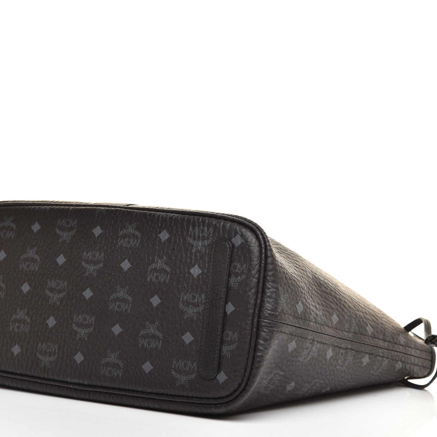 MCM Visetos Medium Liz Reversible Shopper Tote Black 14 of 15