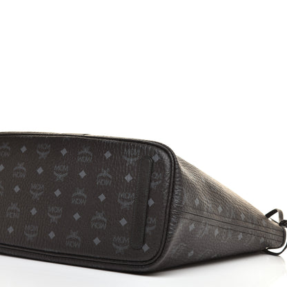 MCM Visetos Medium Liz Reversible Shopper Tote Black 14 of 15