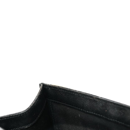 Saint Laurent Grain De Poudre Textured Mixed Matelasse Triquilt Small Monogram Satchel Black 13 of 14