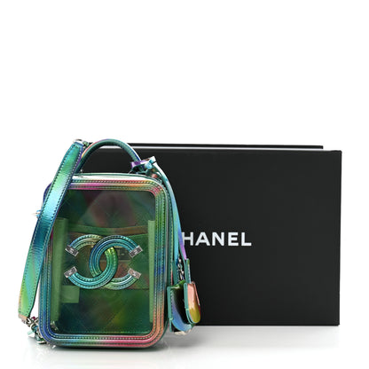 Chanel PVC Patent Calfskin Patent Lambskin Vertical Vanity Case Green 13 of 13