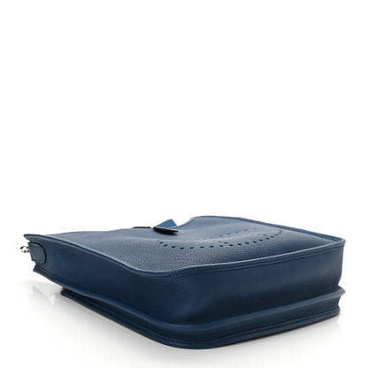 Hermes Taurillon Clemence Evelyne III PM Deep Blue 3 of 10