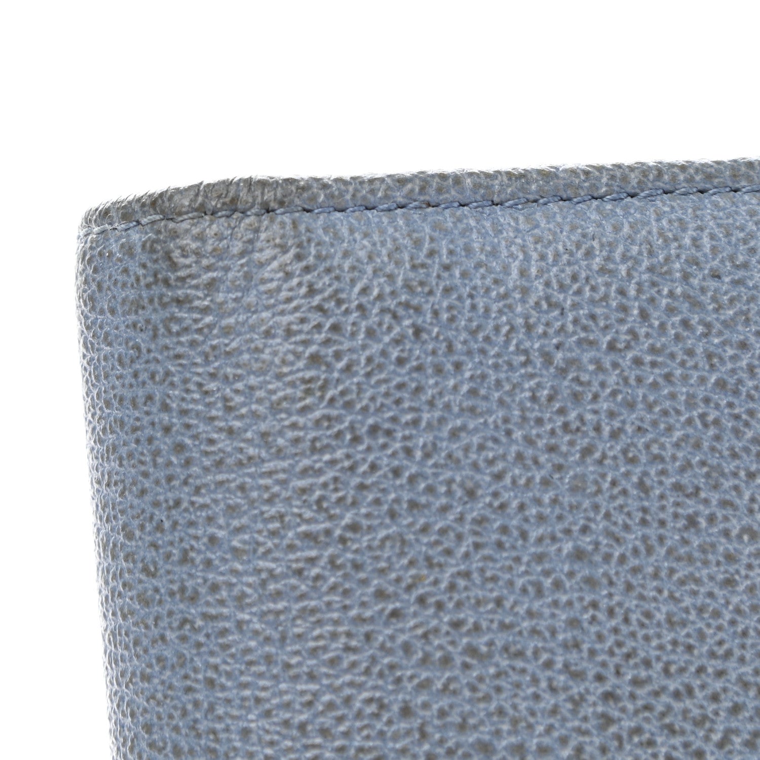 Chanel Goatskin Camellia Embossed Yen Wallet Blue 11 of 12