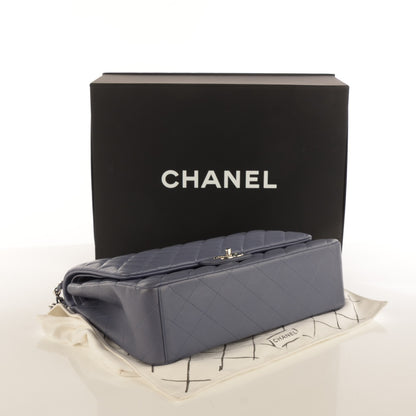 Chanel Lambskin Quilted Maxi Double Flap Purple 4 of 8