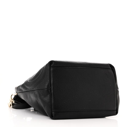 Jimmy Choo Grainy Calfskin Juno Bucket Bag Black 4 of 9