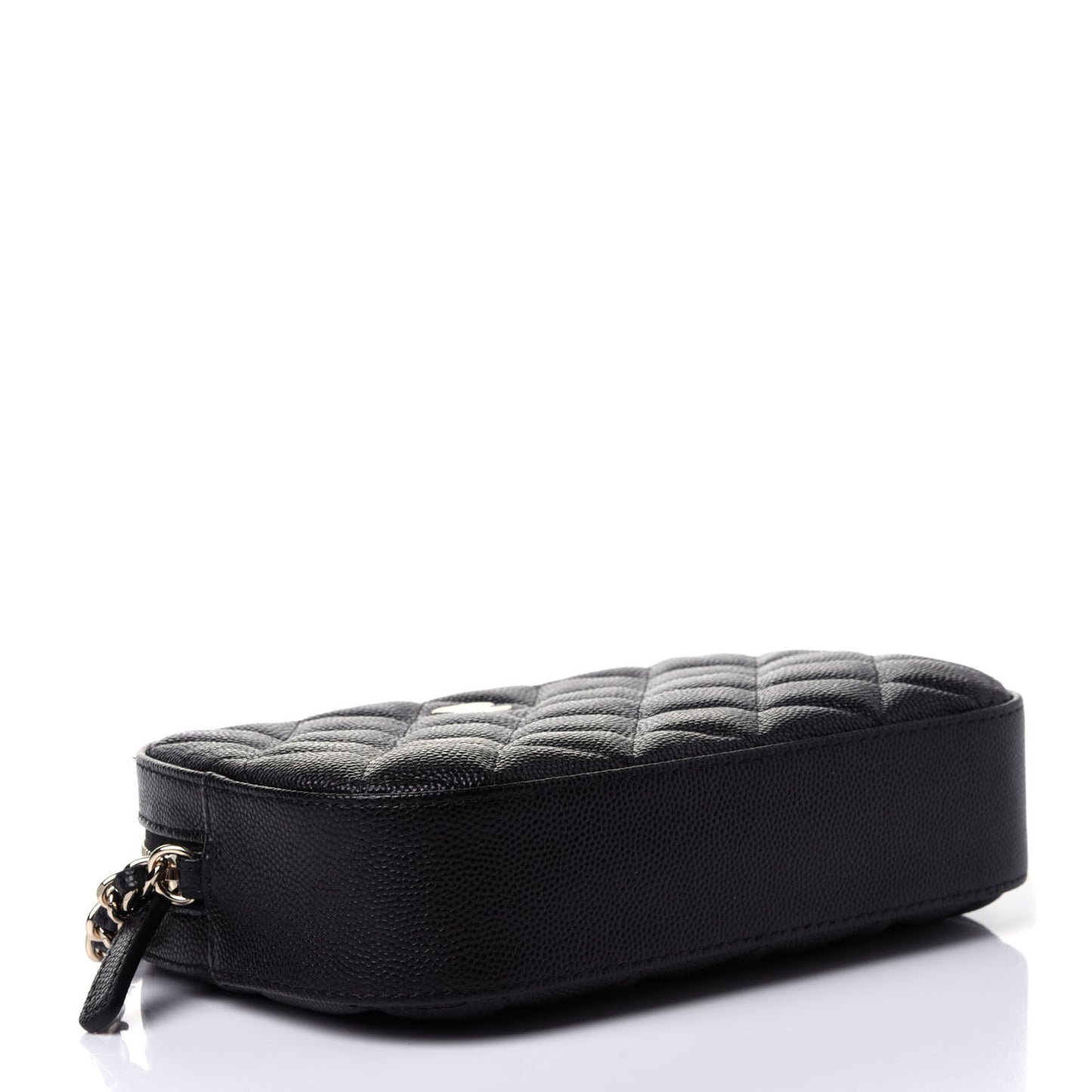 Caviar Quilted Vanity With Chain Black