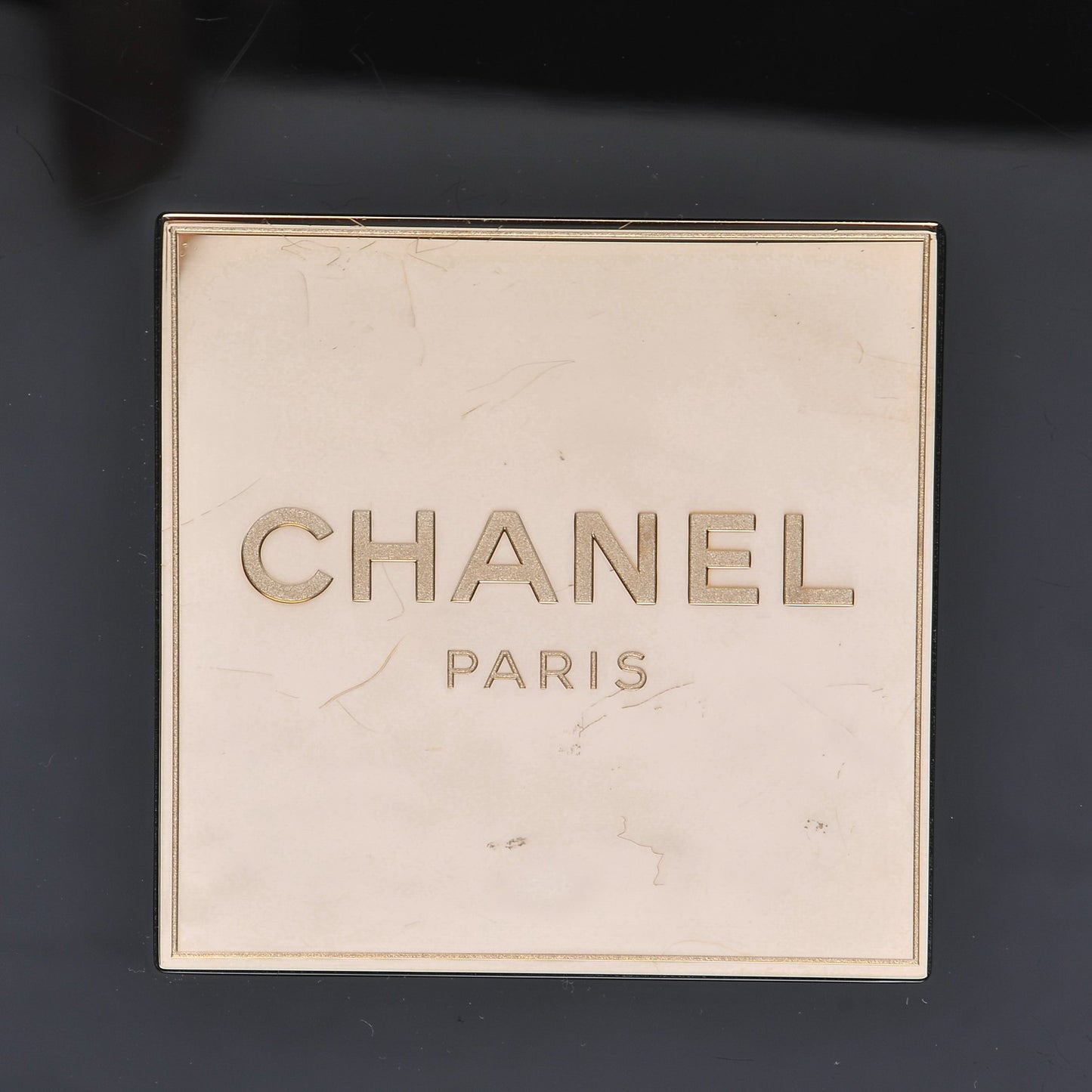 Plexiglass Perfume Bottle Clutch Black