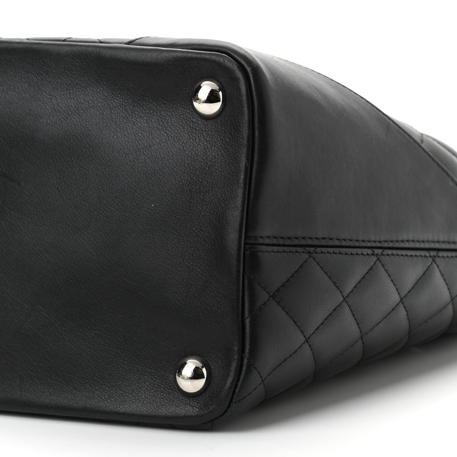 Chanel Calfskin Quilted Large Cambon Tote Black 10 of 11