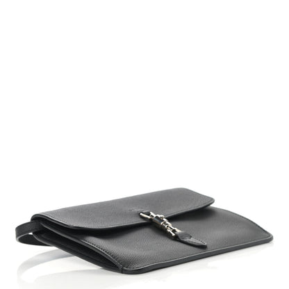 Gucci Grand Prix Calfskin Jackie Convertible Shoulder Bag Black 3 of 10