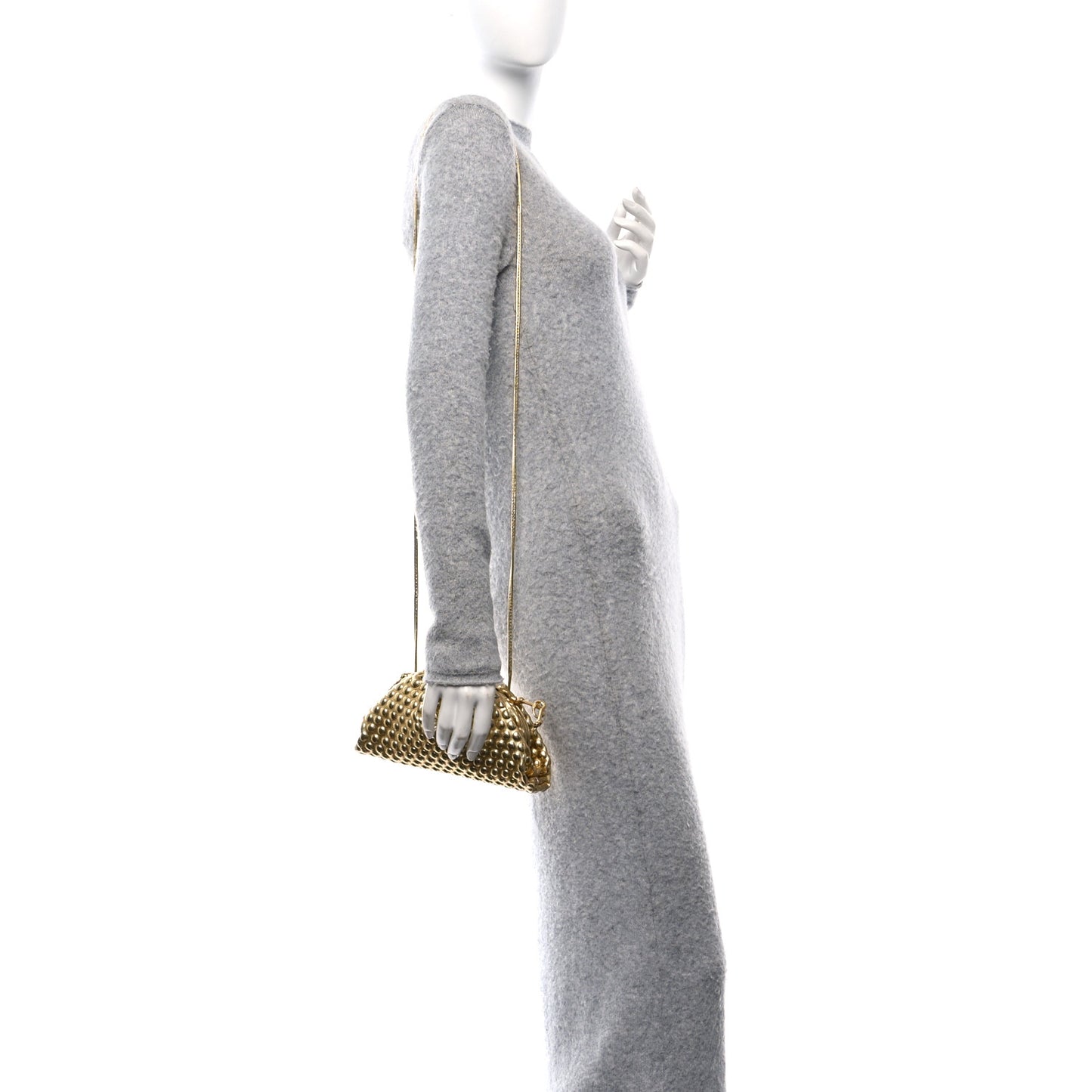 Metallic Fabric Bubble Wrap The Mini Pouch Gold