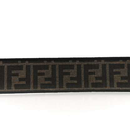 Fendi Fabric Jacquard FF 1974 Floral Embroidered Strap You Tobacco Moro Multicolor 5 of 5