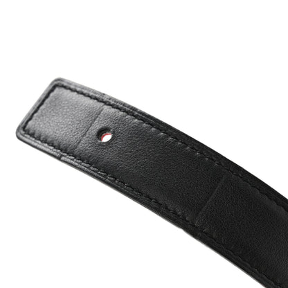 Hermes Epsom Swift 24mm Belt Strap 75 Black Rouge Casaque 6 of 6
