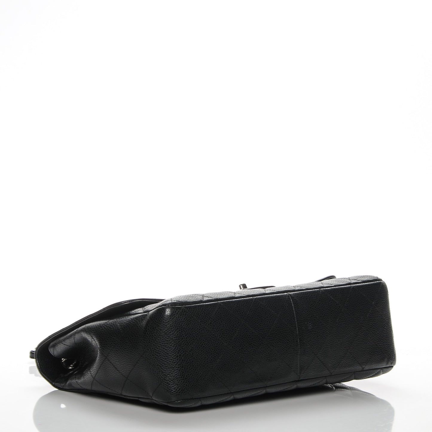 Caviar Quilted Jumbo Single Flap Black