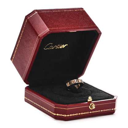 Cartier 18K Pink Gold Diamond 4mm LOVE Wedding Band Ring 48 4.5 5 of 5