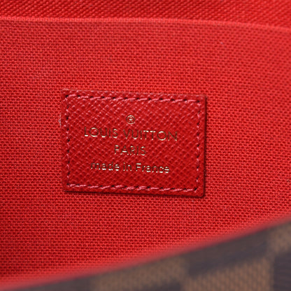 Louis Vuitton Damier Ebene Pochette Felicie Chain Wallet 6 of 11