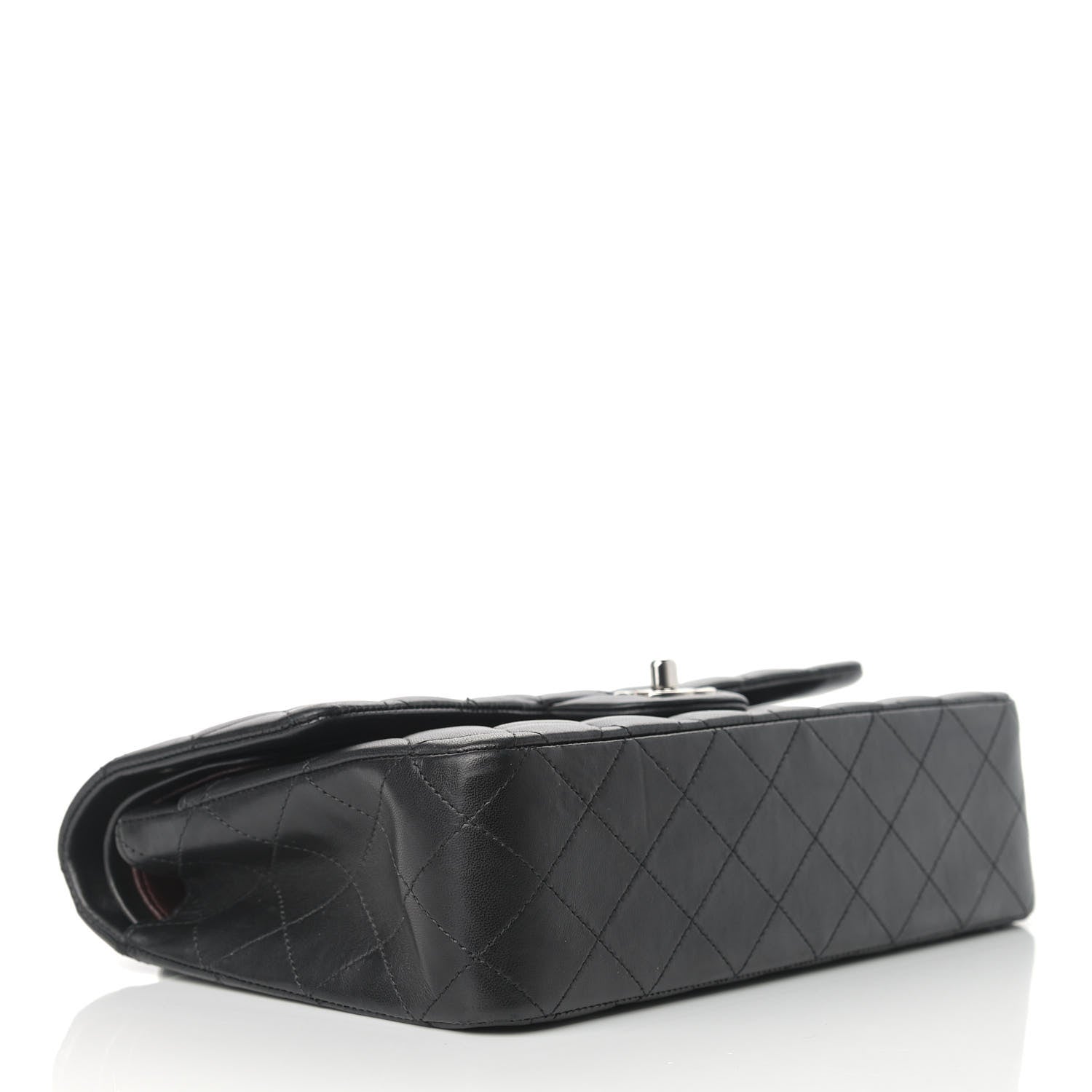Chanel Lambskin Quilted Medium Double Flap Black 3 of 15