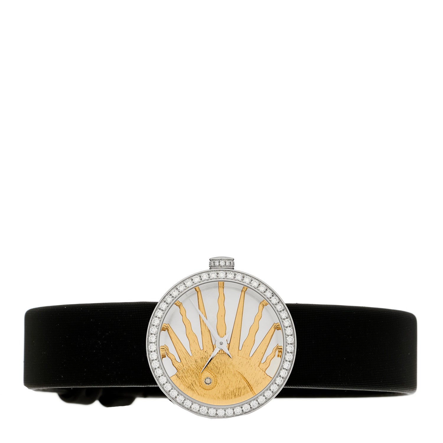 Christian Dior Stainless Steel Satin Diamond Bezel Mother of Pearl 25mm La D De Dior Rose Celeste Quartz Watch 2 of 4