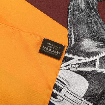 Hermes Silk La Serpentine De Pierre Scarf 90 5 of 5