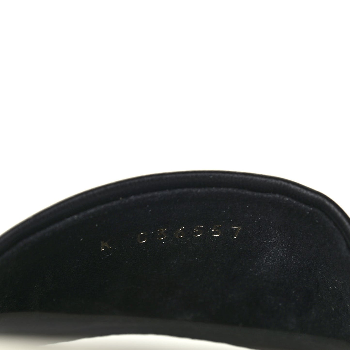 Lambskin Embroidered CC Mule Sandal 37 Black White