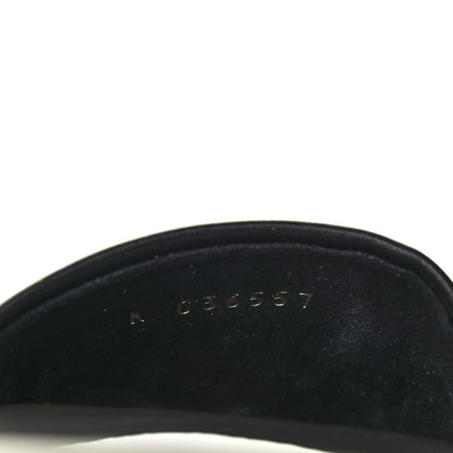 Chanel Lambskin Embroidered CC Mule Sandal 37 Black White 10 of 11