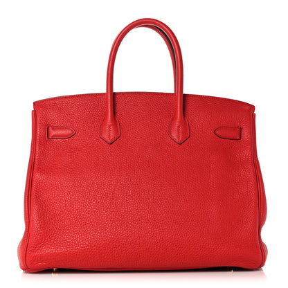 Hermes Togo Birkin 35 Rouge Casaque 4 of 41