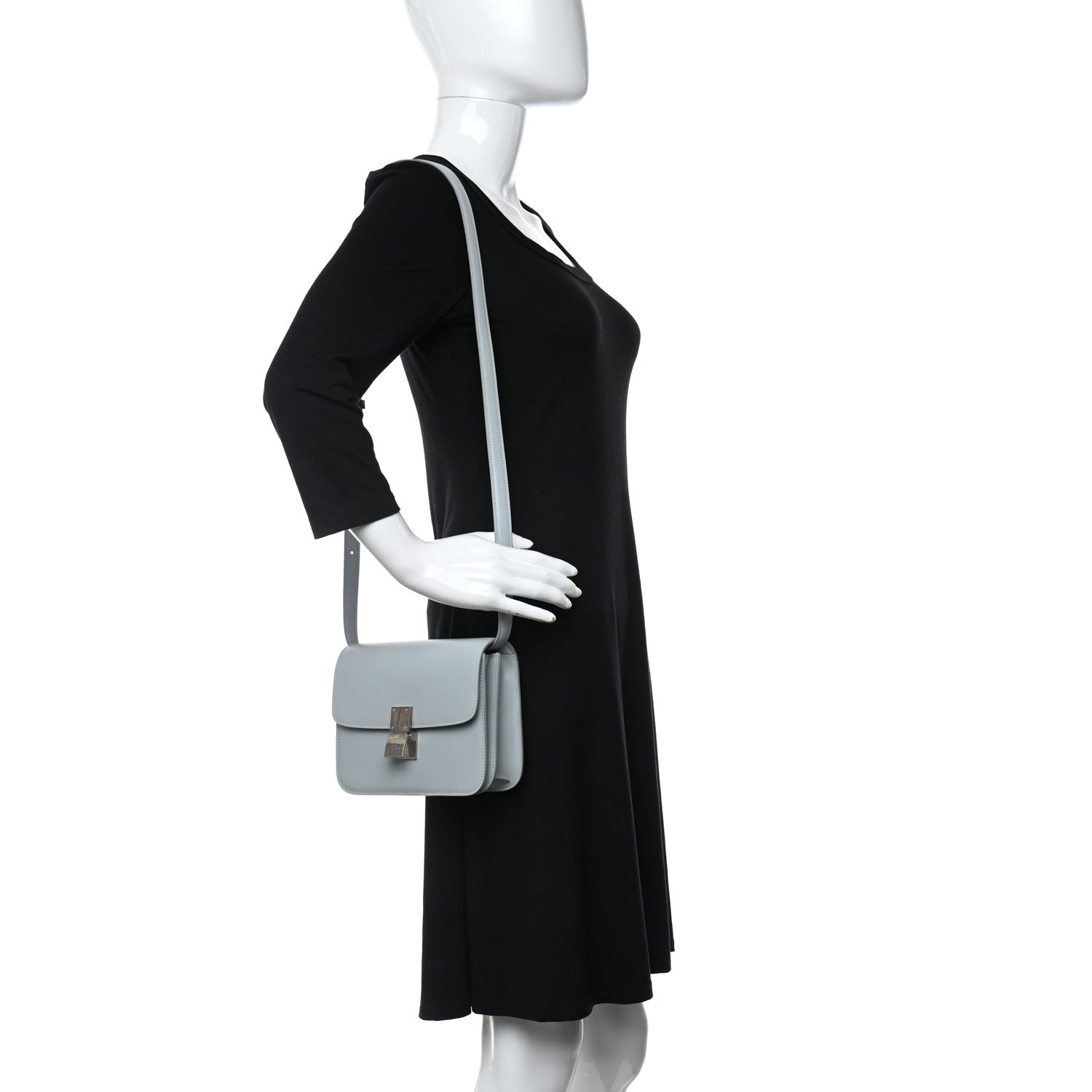 Celine Box Calfskin Teen Classic Box Flap Bag Frost 2 of 11