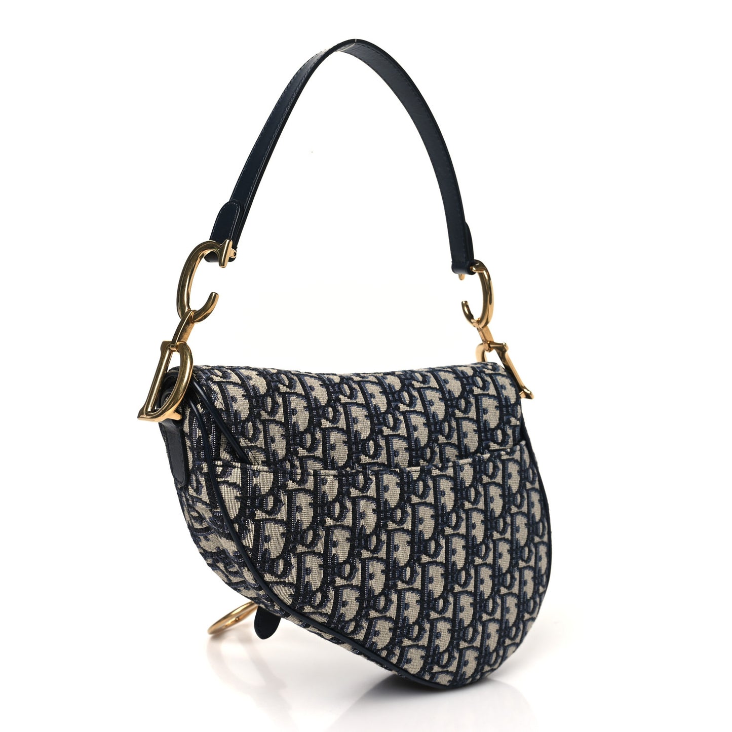 Oblique Saddle Bag Blue