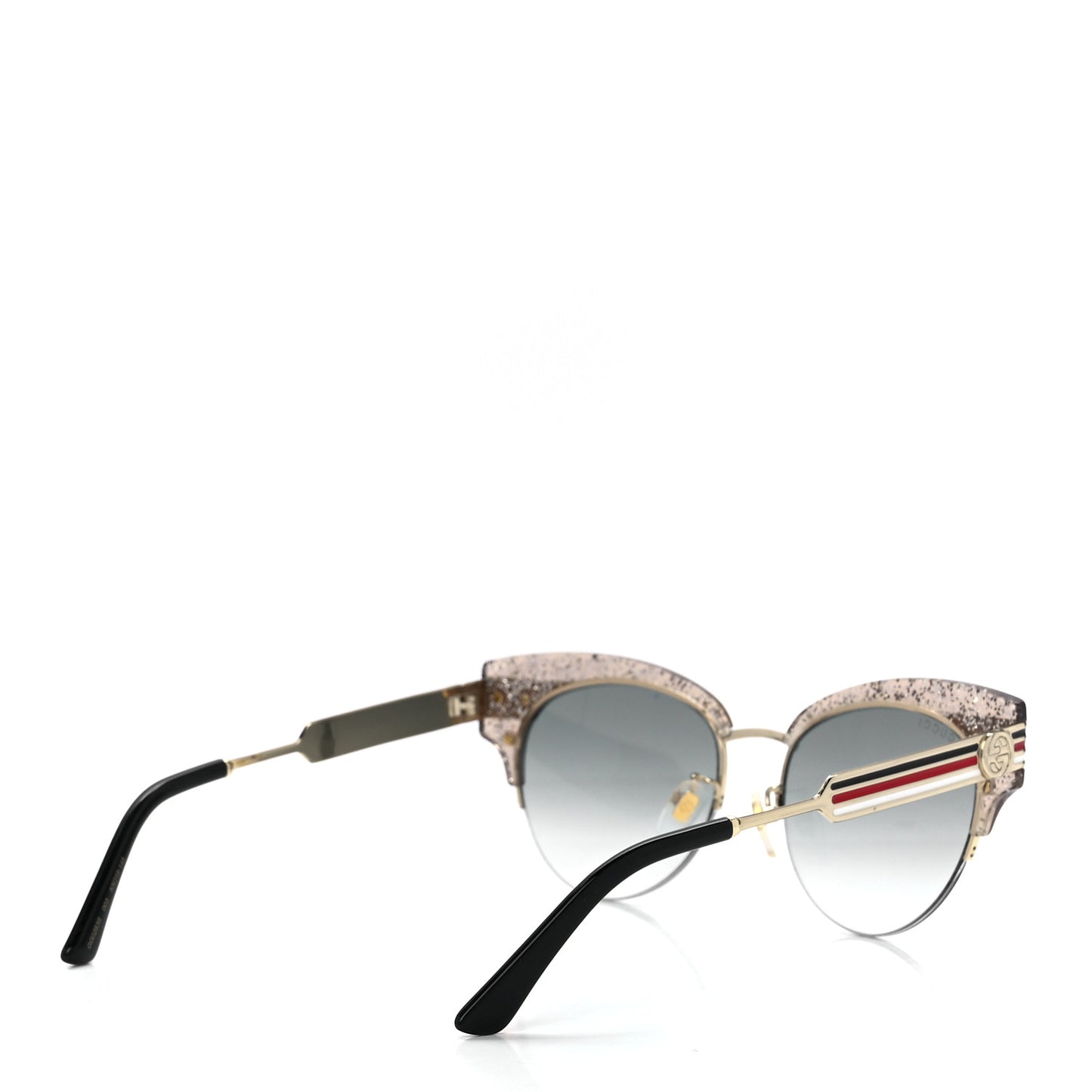 Glitter Cat Eye Sunglasses GG0283S Beige
