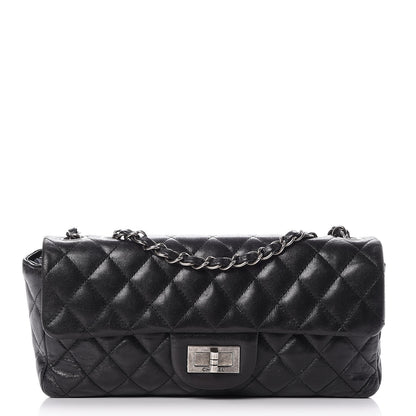 Chanel Calfskin Quilted Hybrid Reissue East West Flap Black 1 of 7