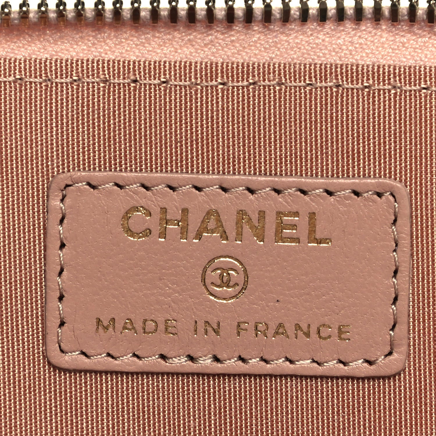 Chanel Lambskin Quilted Small Top Handle Vanity Case With Chain Beige 6 of 12