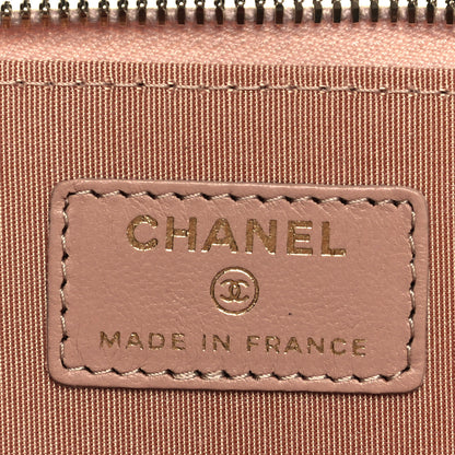 Chanel Lambskin Quilted Small Top Handle Vanity Case With Chain Beige 6 of 12