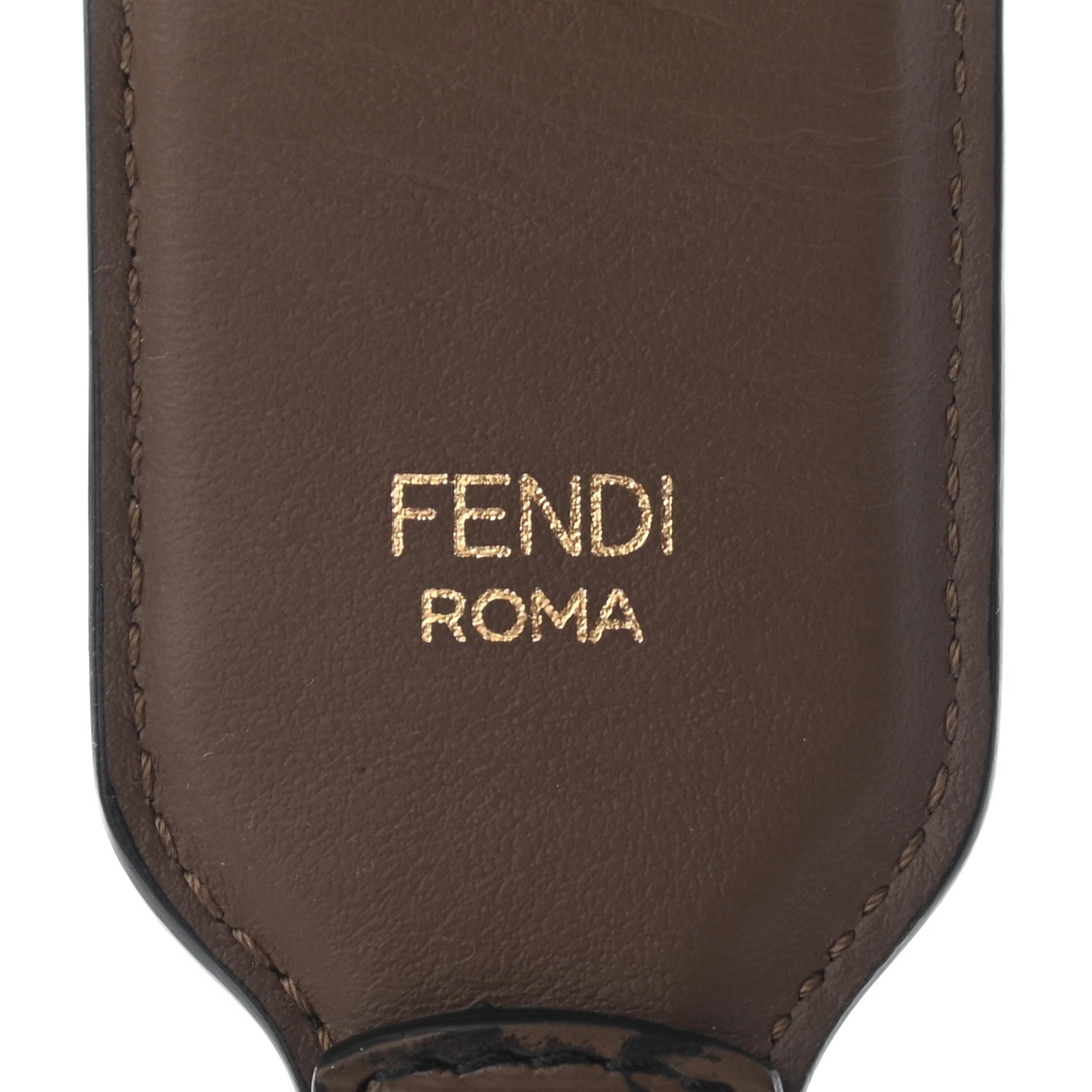 Fendi Vitello Century Bi-Color FF 1974 Embossed Strap You Maya Black 3 of 4