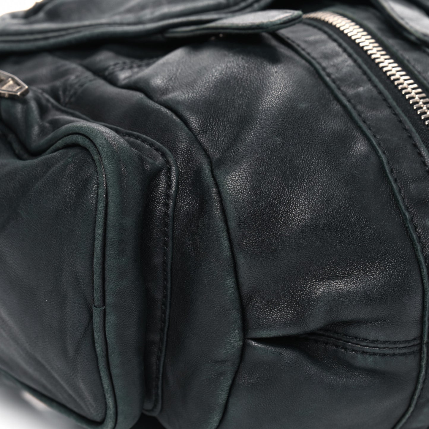 Lambskin Marti Backpack Bag Washed Black Rhodium Hardware