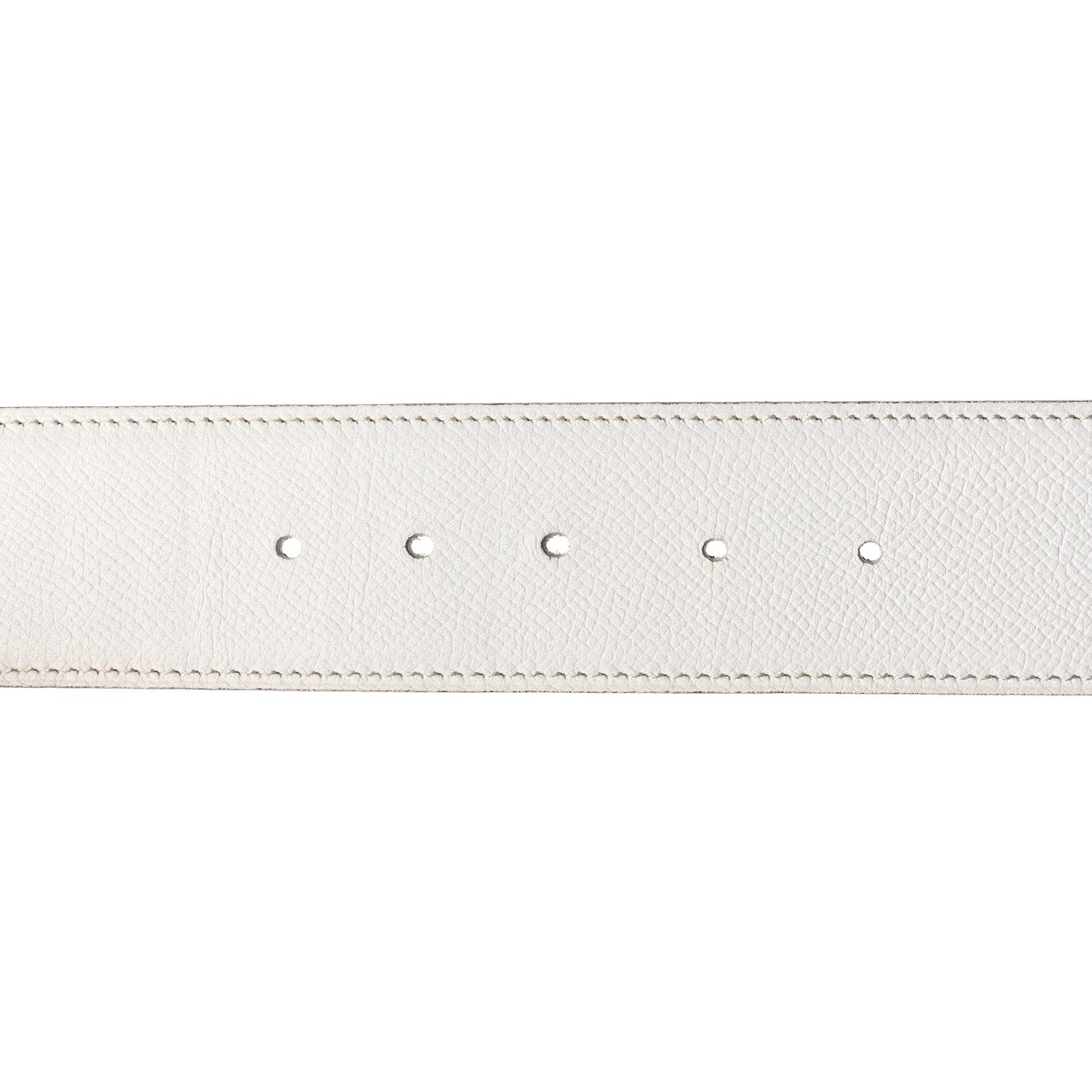 Hermes Epsom 42mm Belt Strap 90 White Etoupe 6 of 9