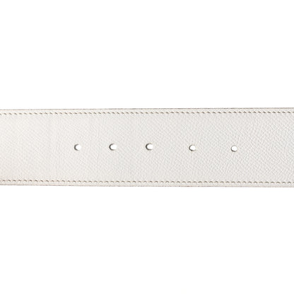 Hermes Epsom 42mm Belt Strap 90 White Etoupe 6 of 9