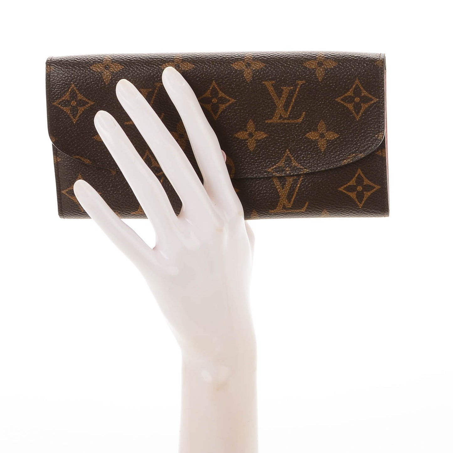 Monogram Emilie Wallet Rose Ballerine