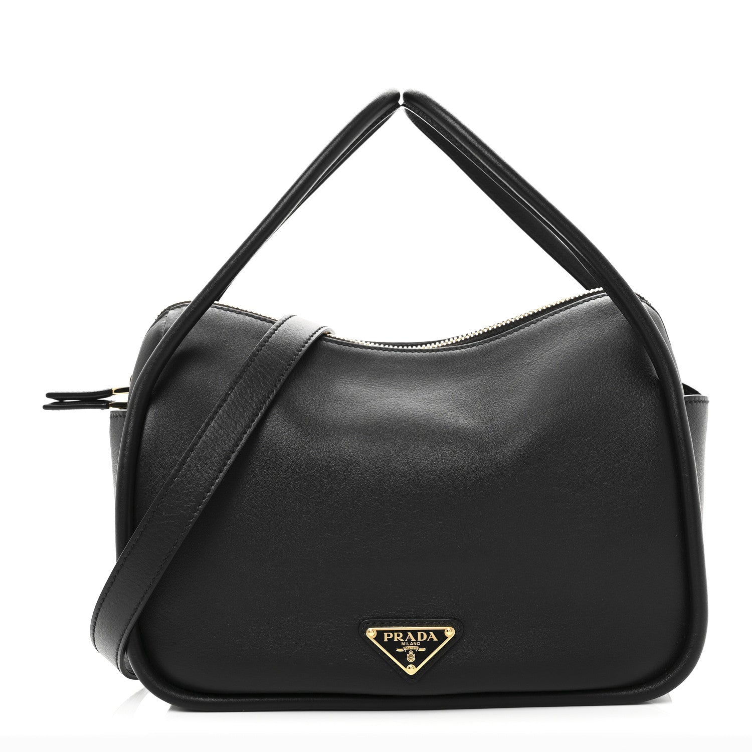 Prada Soft Calfskin Darling Shoulder Bag Black 1 of 9
